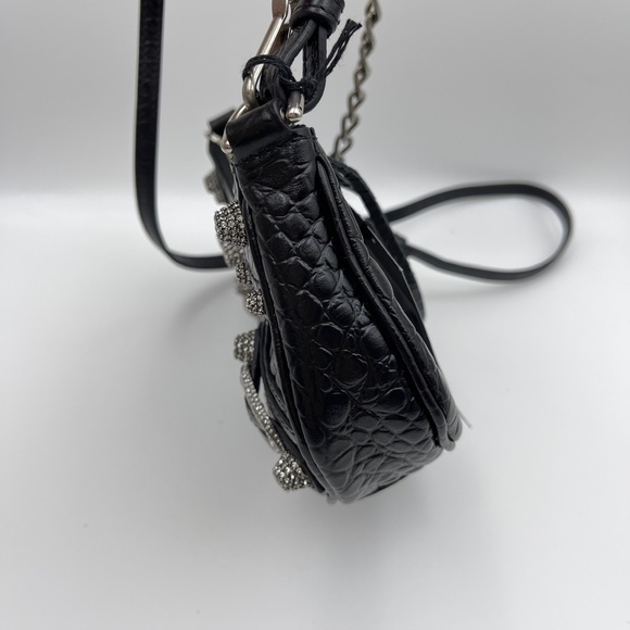 BNWT Balenciaga Le Cagole Mini Bag With Chain Crocodile Embossed With Rhineston - Picture 12 of 12